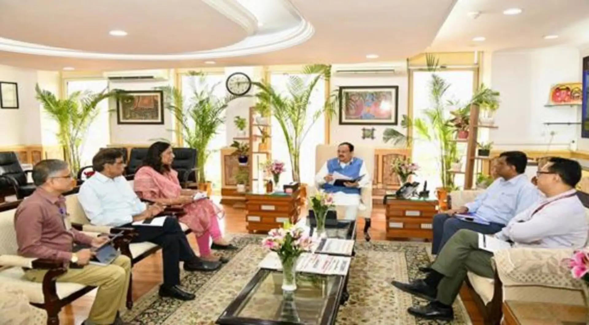 Union Minister of Health & Family Welfare Shri JP Nadda reviews the Monkeypox situation and preparedness