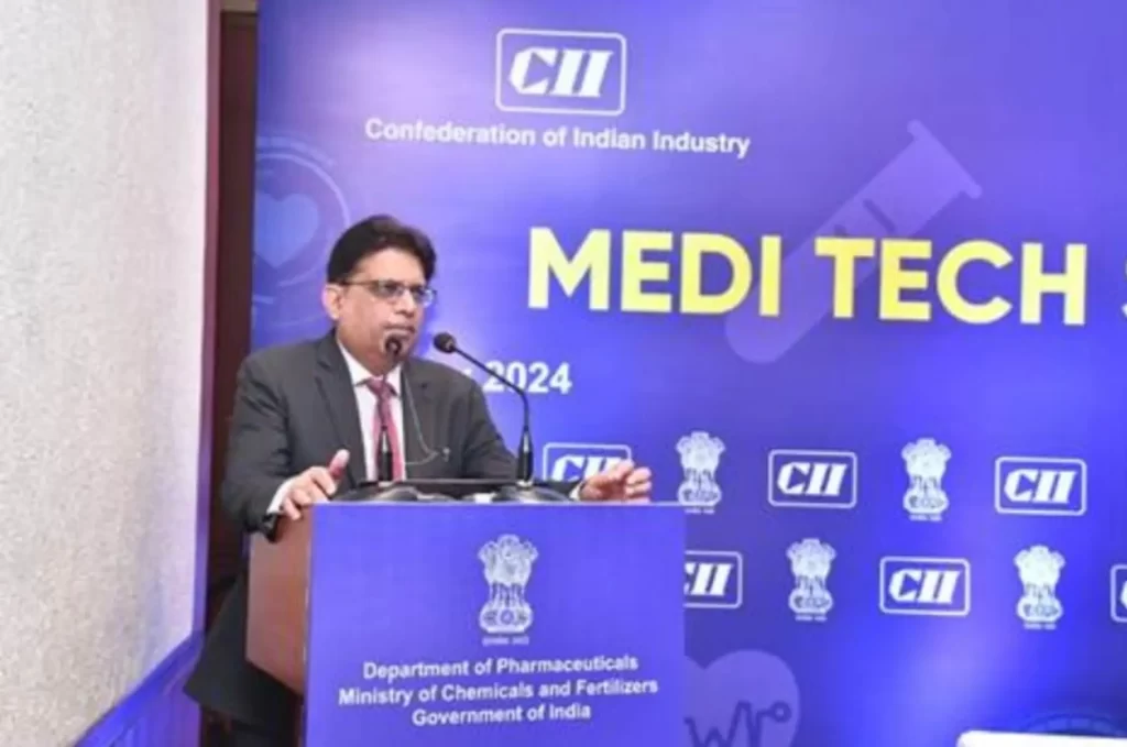 Secretary, Department of Pharmaceuticals launches the MEDITECH STACKATHON 2024 in collaboration with CII at New Delhi