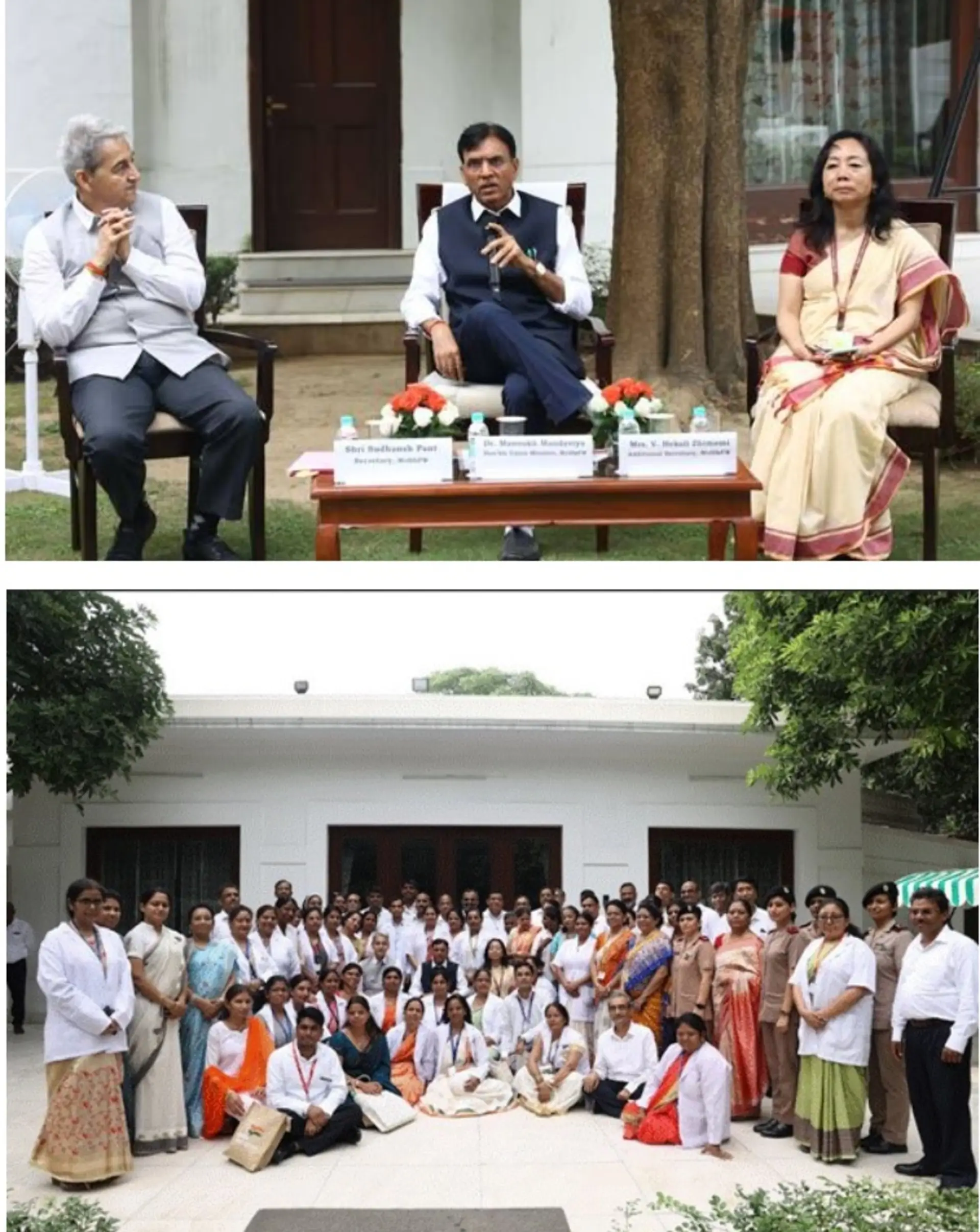 Union Health Minister commemorates 50 nurses with family as special guests honoring their contribution to the nation