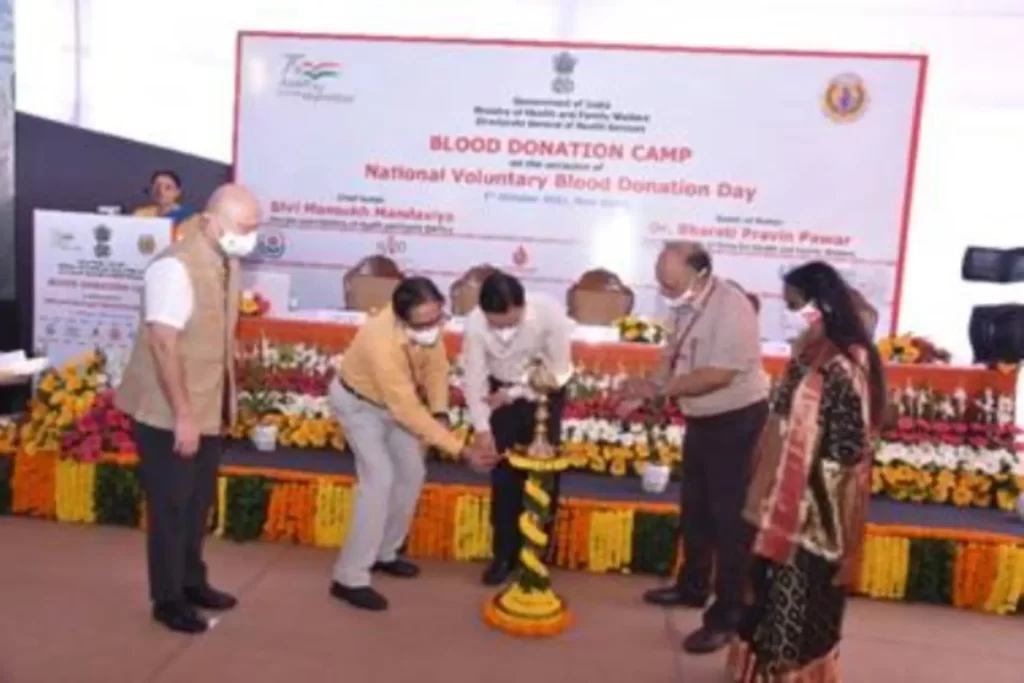  Health Ministry organises Voluntary Blood Donation Camp to mark National Voluntary Blood Donation Day