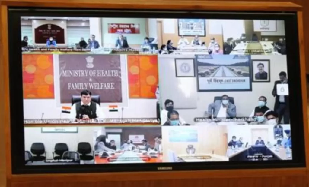Dr. Mansukh Mandaviya reviews Public Health Preparedness to COVID19 and National COVID19 Vaccination Progress with States/UT