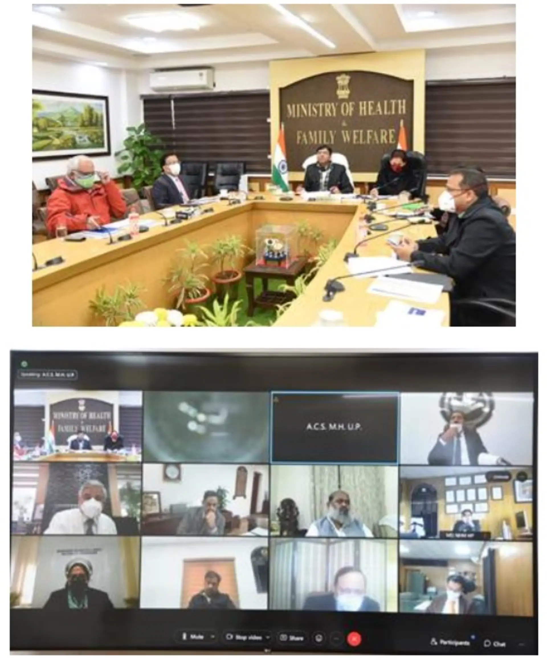 Dr. Mansukh Mandaviya reviews Public Health Preparedness to COVID19 and National COVID19 Vaccination Progress with 9 States/UTs