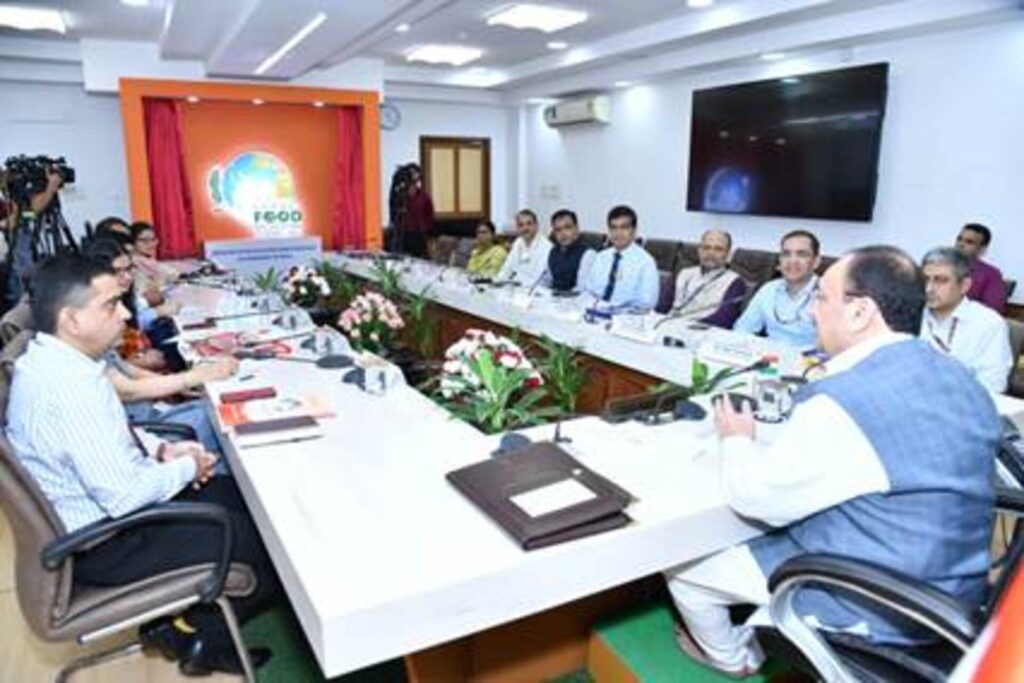 Union Health Minister Shri J P Nadda unveils logo and brochures of Global Food Regulators Summit 2025