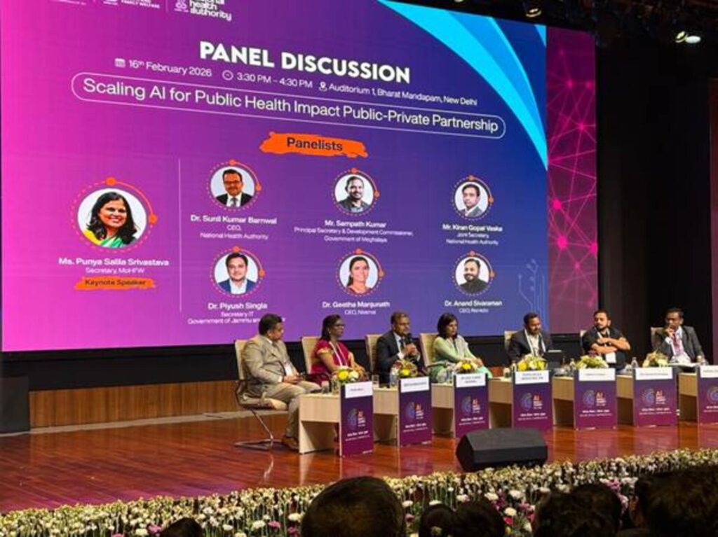 Union Ministry of Health and Family Welfare Hosts High-Level Panel Discussion on “Scaling AI for Public Health Impact: Public-Private Partnership” at India AI Impact Summit 2026